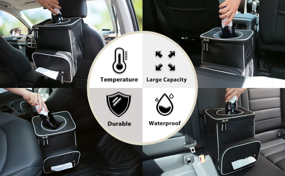Folding Car Storage Box Large Capacity Auto Trunk Organizer Boxes Leather Waterproof Cars Stowing Tidying Multi-color Interior