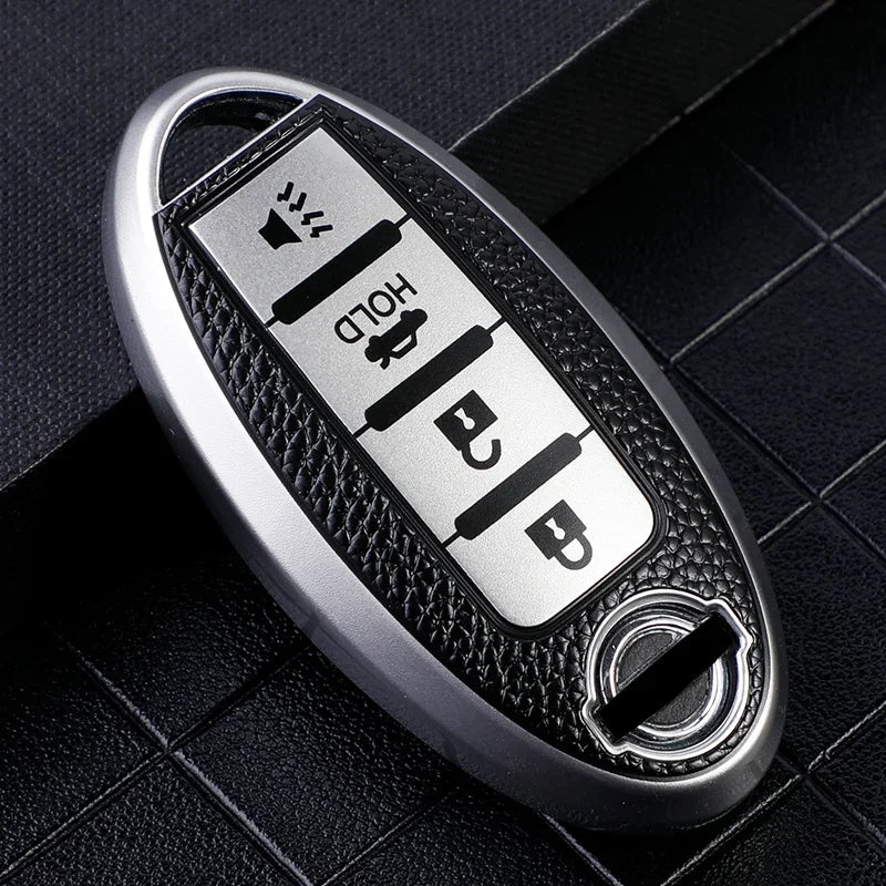 Leather TPU Shell Car Key Cover Case for Nissan Qashqai J10 J11 X-Trail T31 T32 Kicks Tiida Pathfinder Murano Note Juke Infiniti