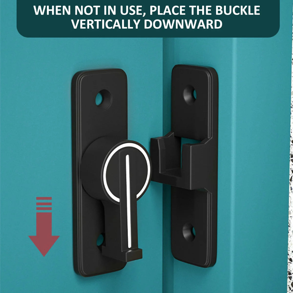 Luminous Door Lock Zinc Alloy 90 Degree Sliding Door Latch Heavy Duty Barn Gate Bolt Protect Privacy Cabinet Closet