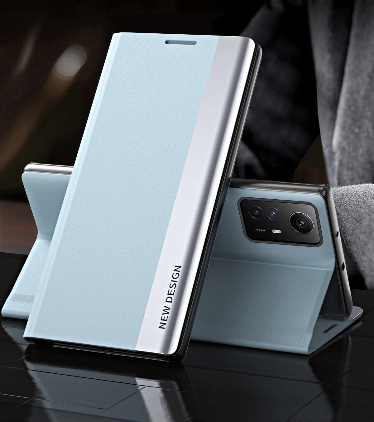 Flip Case For Xiaomi 15T Mi 14T Pro 14 T Mi14T 13T Redmi 15C 14C 13C Side Window Shockproof Luxury Litchi PU Leather Stand Cover