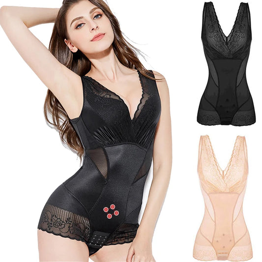 Body Shapewear Waist Trainer Women's Corset Abdomen Pants Crotch Buckle Slimming Underwear Corrective Bodysuit Butt Lifter