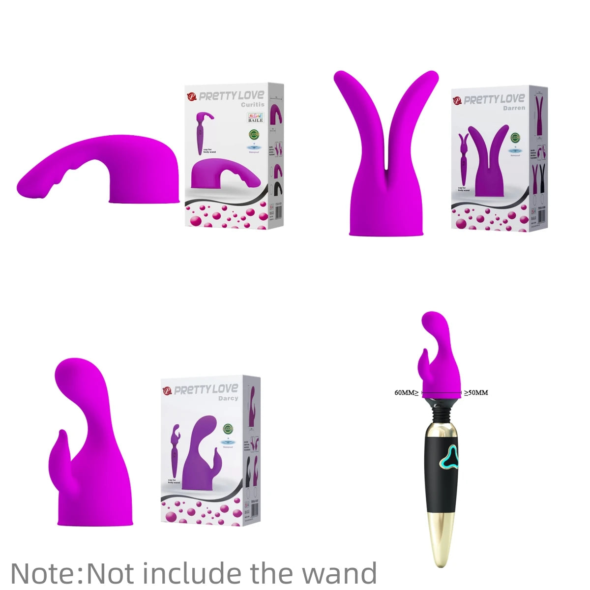 BAILE  Magic Wand  Attachments AV Vibrator Headgear  head cover cap  G-spot Stimulator sex toys sex pussy dildo tooys for man