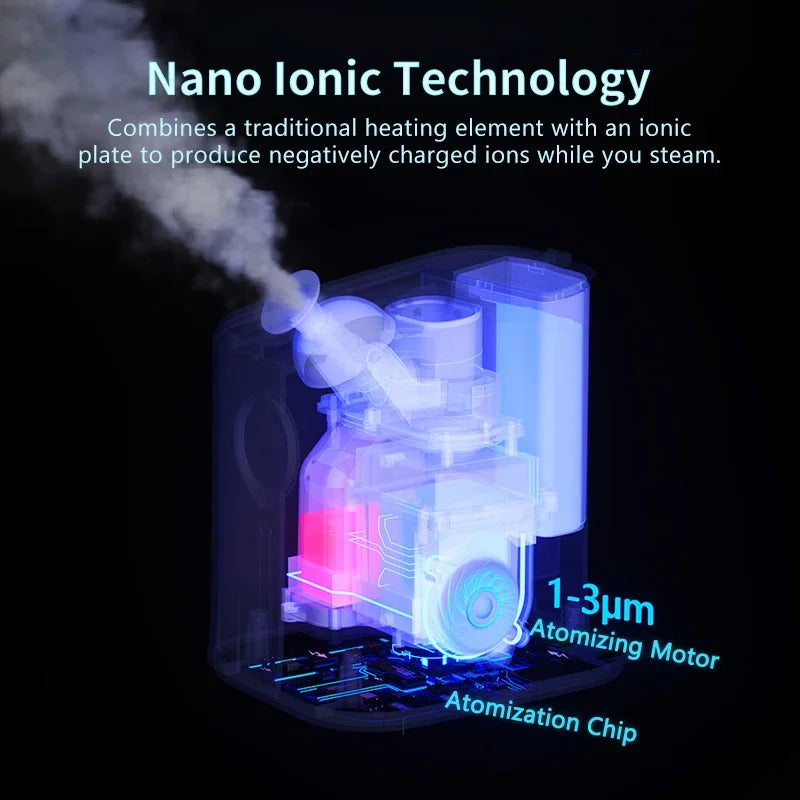 Nano Ionic Face Steamer Deep Clean Moisturizing Steaming Face Skin Care Hot Cold Sprayer Facial Steamer Spa Care Sauna Sprayer