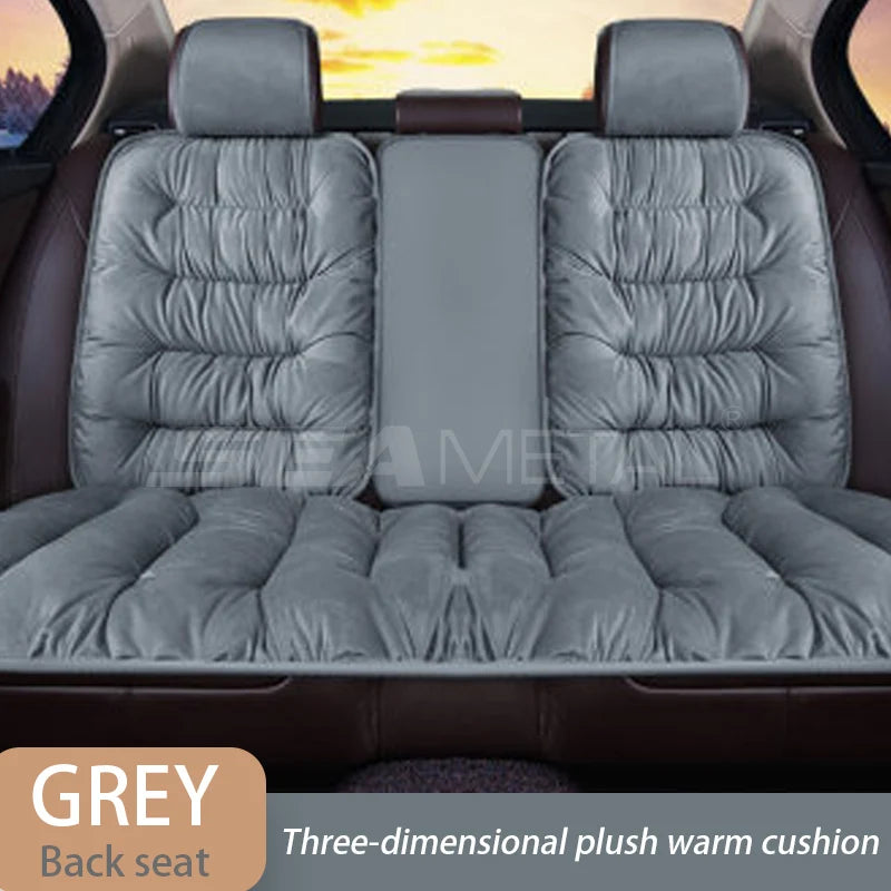 SEAMETAL Car Warm Seat Cover for Winter Thicken Soft Plush Seat Cushion Auto Protector Pad Universal for Suv Pick-Up Truck Sedan
