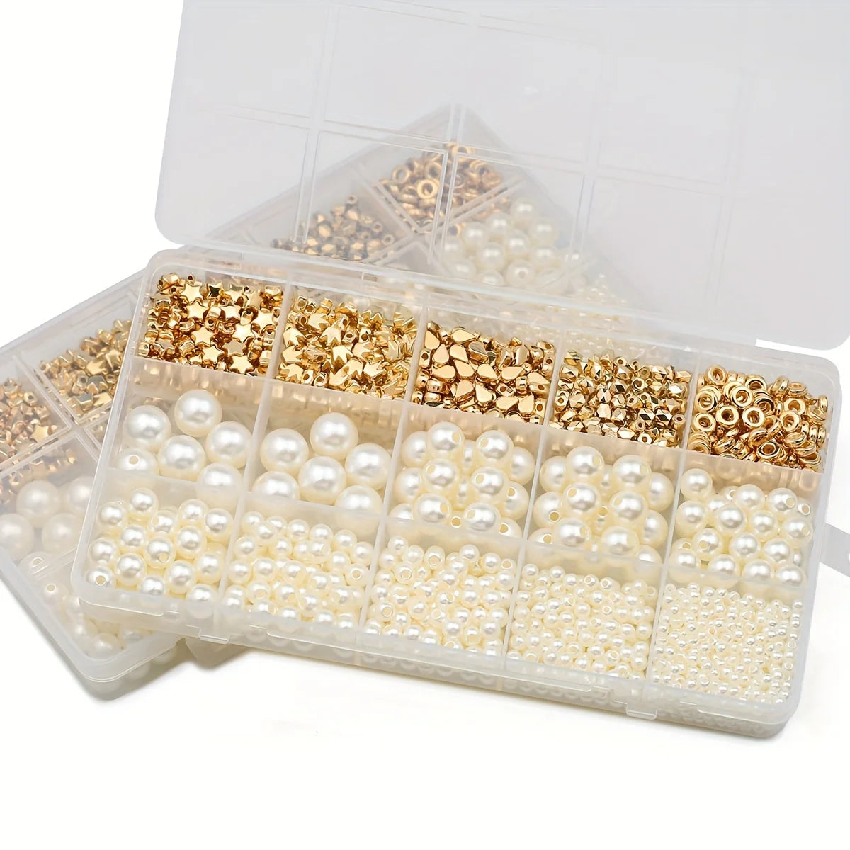 1240PCS 10*17CM CCB Imitation Pearl Acrylic Spacer Loose Beads DIY kit Box For Bracelet  Necklace Jewelry Making Accessories