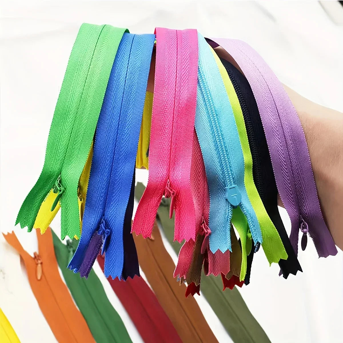 5 pcs 18cm-60cm Invisible zippers - various colors, suitable for premium hidden zipper dresses, pants, shirts, pockets, etc