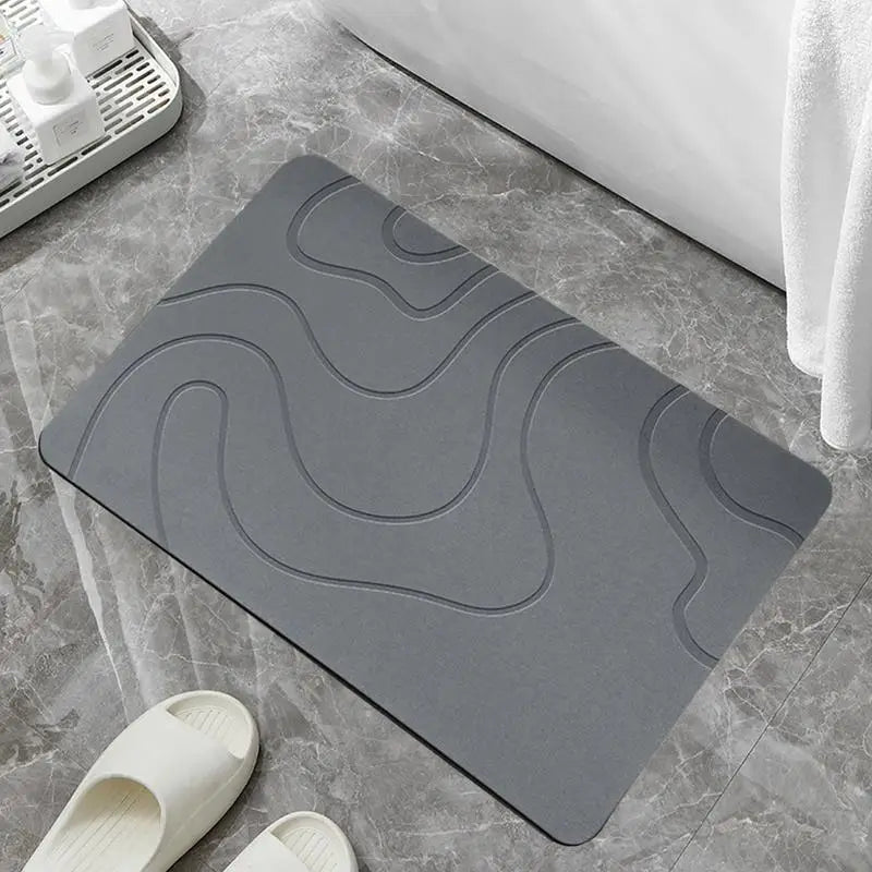 Indoor Diatomite Stone Bath Mat Diatom Mud Soft Mat Water Absorption Quick Drying Diatomite Stone Shower Mat Entryway Rugs
