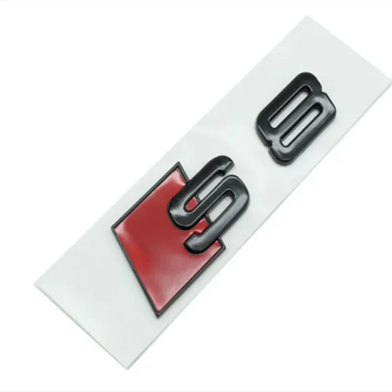 Car Rear Trunk Emblem Logo Badge Sticker for audi S3 S4 S5 S6 S7 S8 Letter Number Emblem Sport S-Klasse Umbau