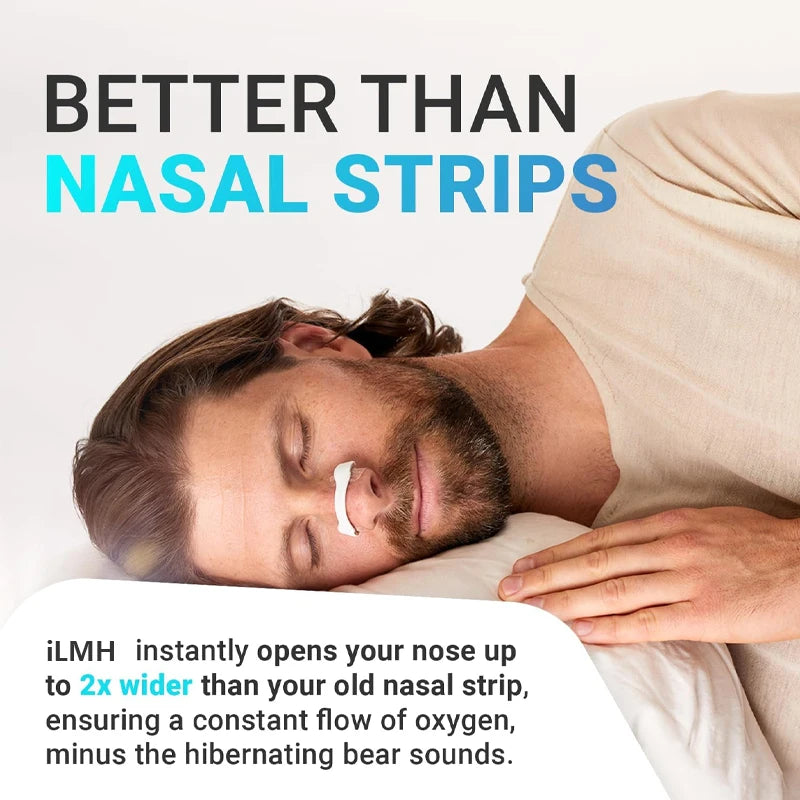 Nasal Breathing Dilators Starter Kit, Magnetic Anti-snoring Strips for Nose, Improve Sleep Quality Snoring Solution for Men