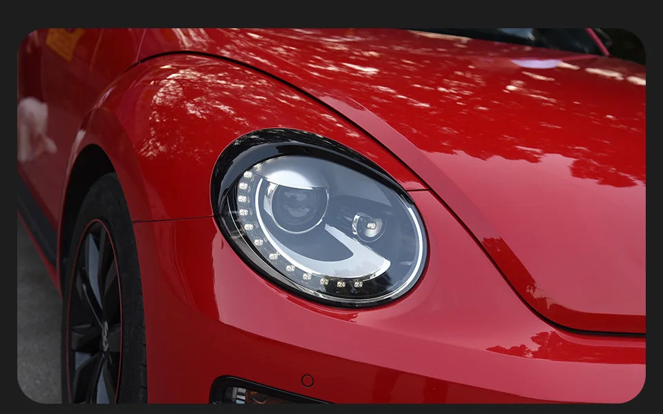 AKD Head Lamp for VW Beetle LED Headlight 1998-2021 Headlights Beetle DRL Turn Signal High Beam Angel Eye Projector Lens