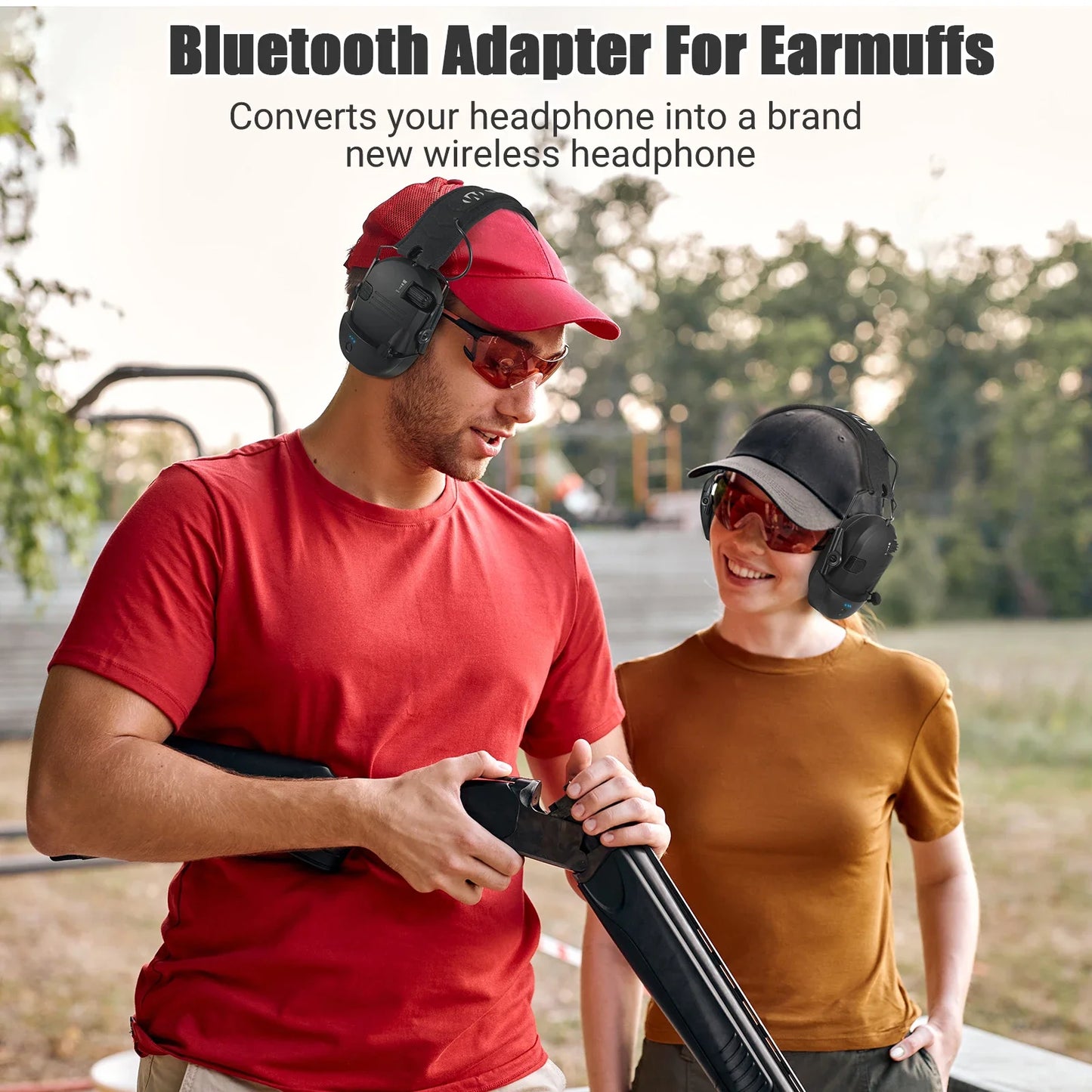 Wireless Electronic Anti-noise Shooting Headset Bluetooth Tactical Hunting Earmuff Hands-Free Calling Hearing Protection Headset