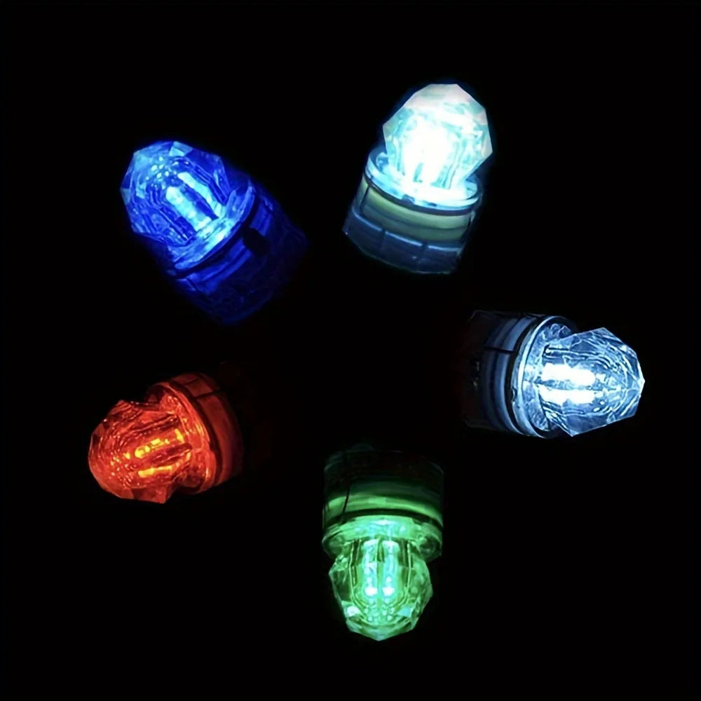 10 pieces of LED fishing lights, underwater deep throw light, waterproof diamond tube, underwater color fishing lure