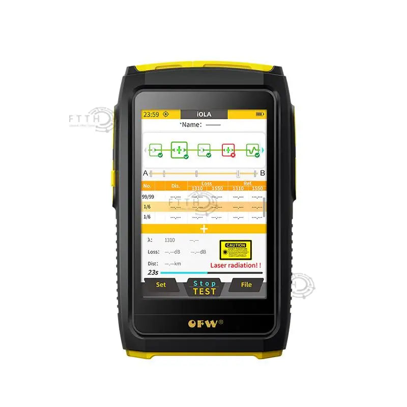 MINi OTDR Active Fiber Live Test 1577nm  IOLA 1550nm 20dB Fiber Optic Reflectometer Touch Screen  OLS OPM Visual Fault Locator