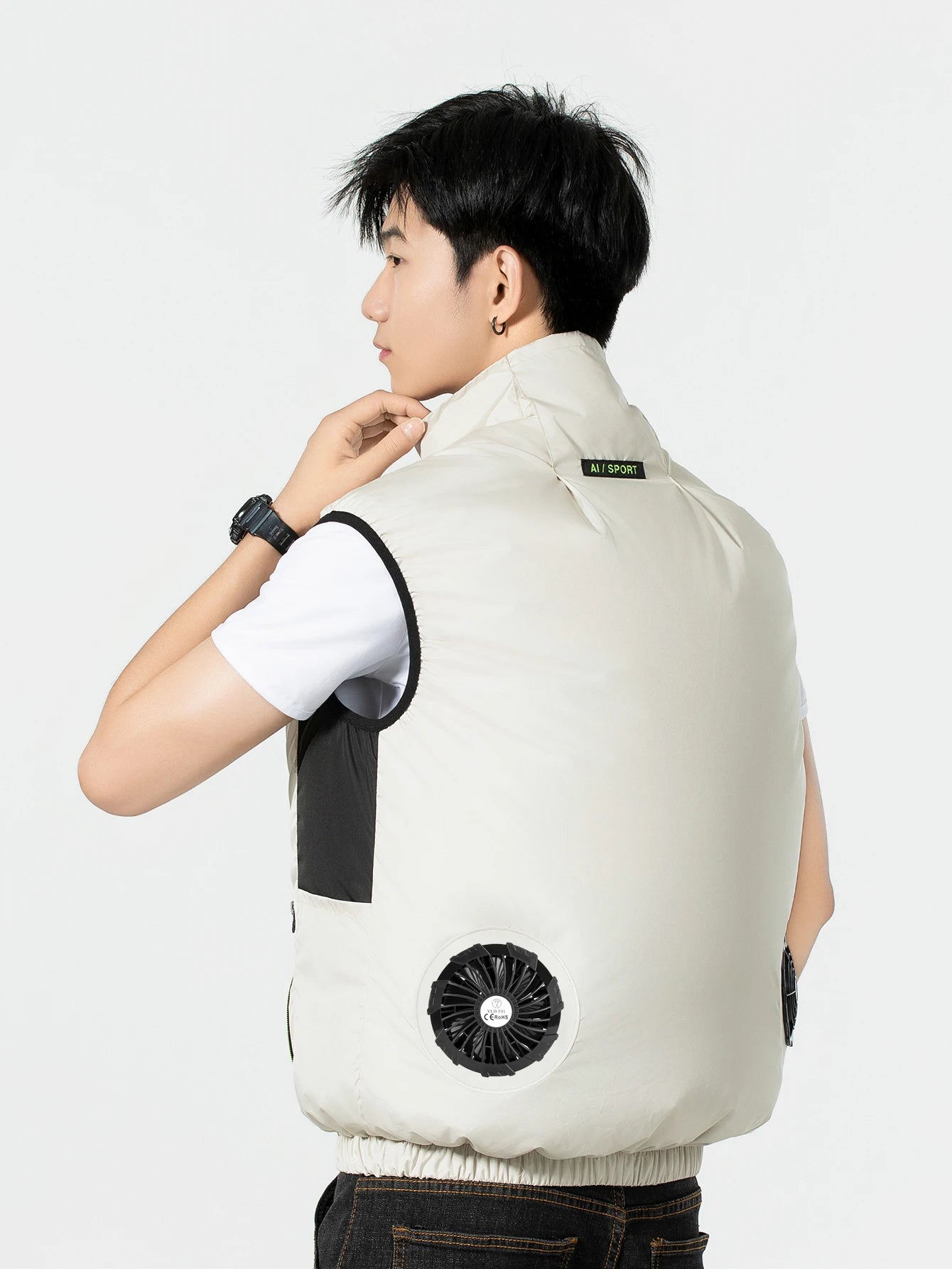 2025Summer Cool Vest,Wearable Cooling Fan, Air-conditioned Clothes Continuous cooling 13 Hours,for High Temperature Work Fishing