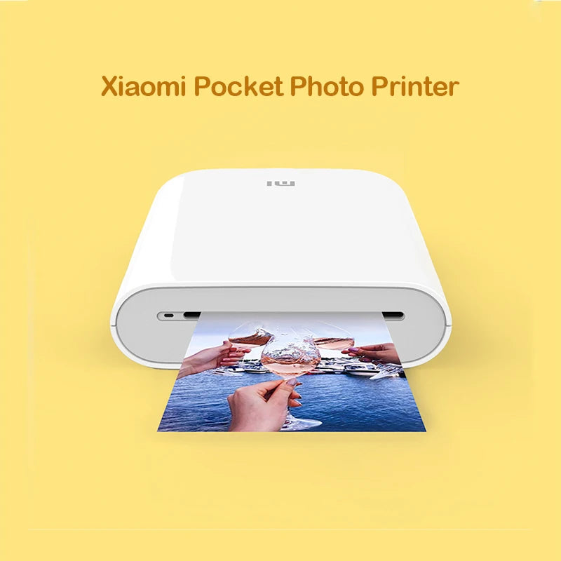 Original Xiaomi Mini Photo Printer ZINK Inkless Technology Bluetooth 5.0 Portable Multifuncion AR Video Printing With Print Pape