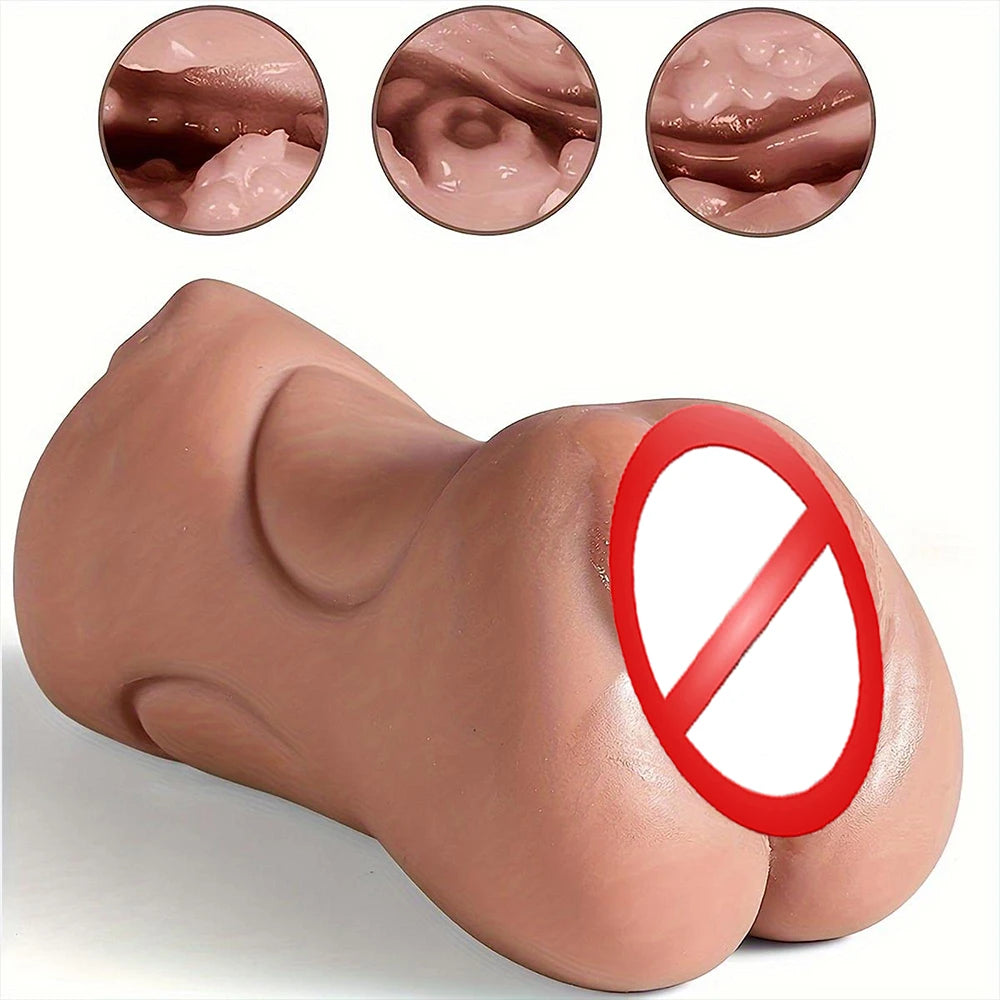3 In 1 Vagina Stick Male Masturbator Sex Toys For Men Realistic Artificial Rubber Pussy Masturbation Blowjob Sexitoys Adults 18