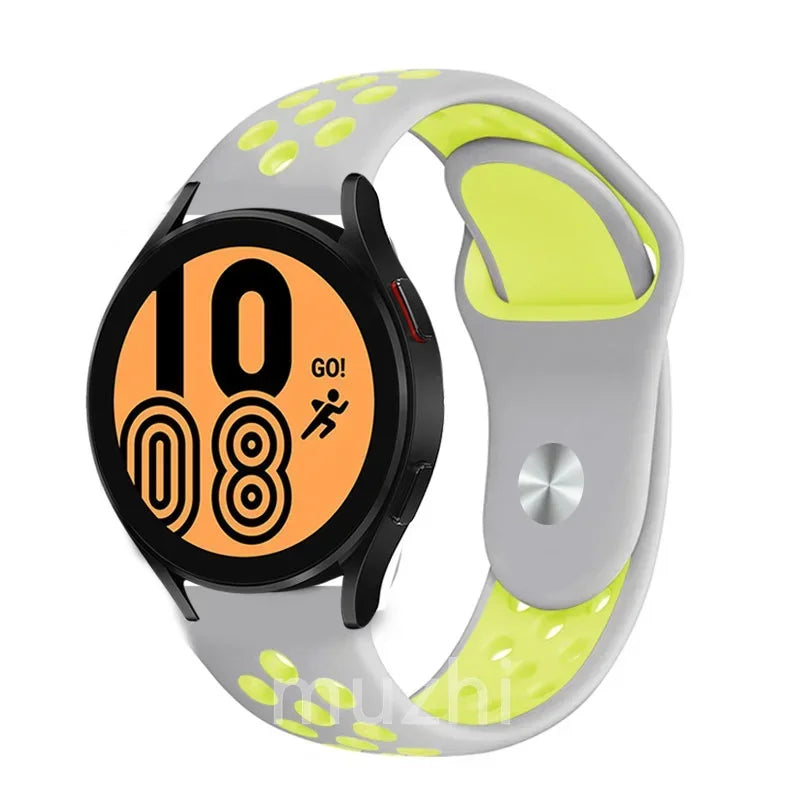 22mm 20mm watch Band for Samsung Galaxy Watch 7-6-5-pro-4-Classic/active 2 Silicone sport bracelet Huawei GT 4-3-2e-pro strap