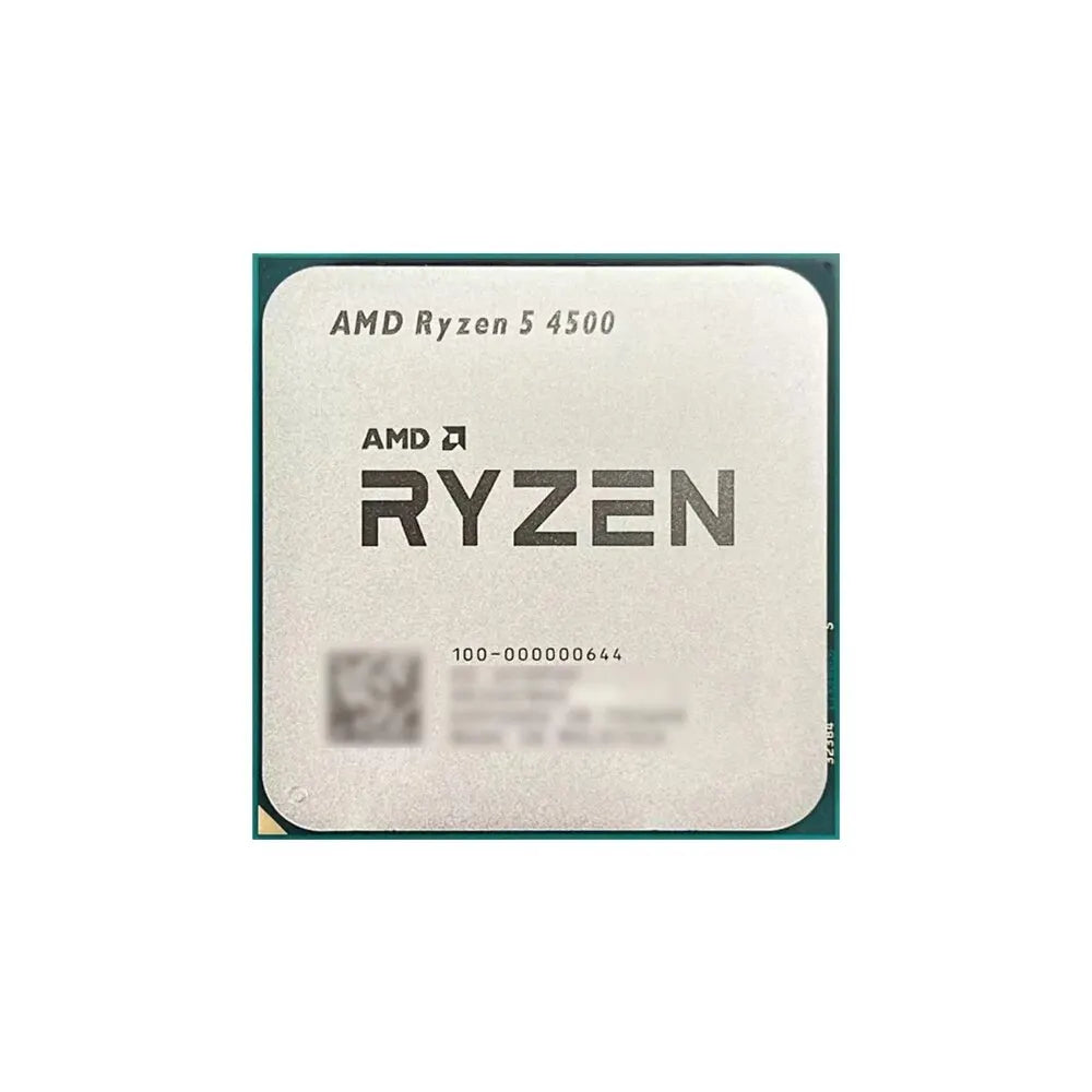 AMD Ryzen 5 4500 3.6GHz Base Clock 6-Core 12-Thread Desktop Processor CPU, AM4 Socket, No Integrated Graphics, No Heatsink Fan