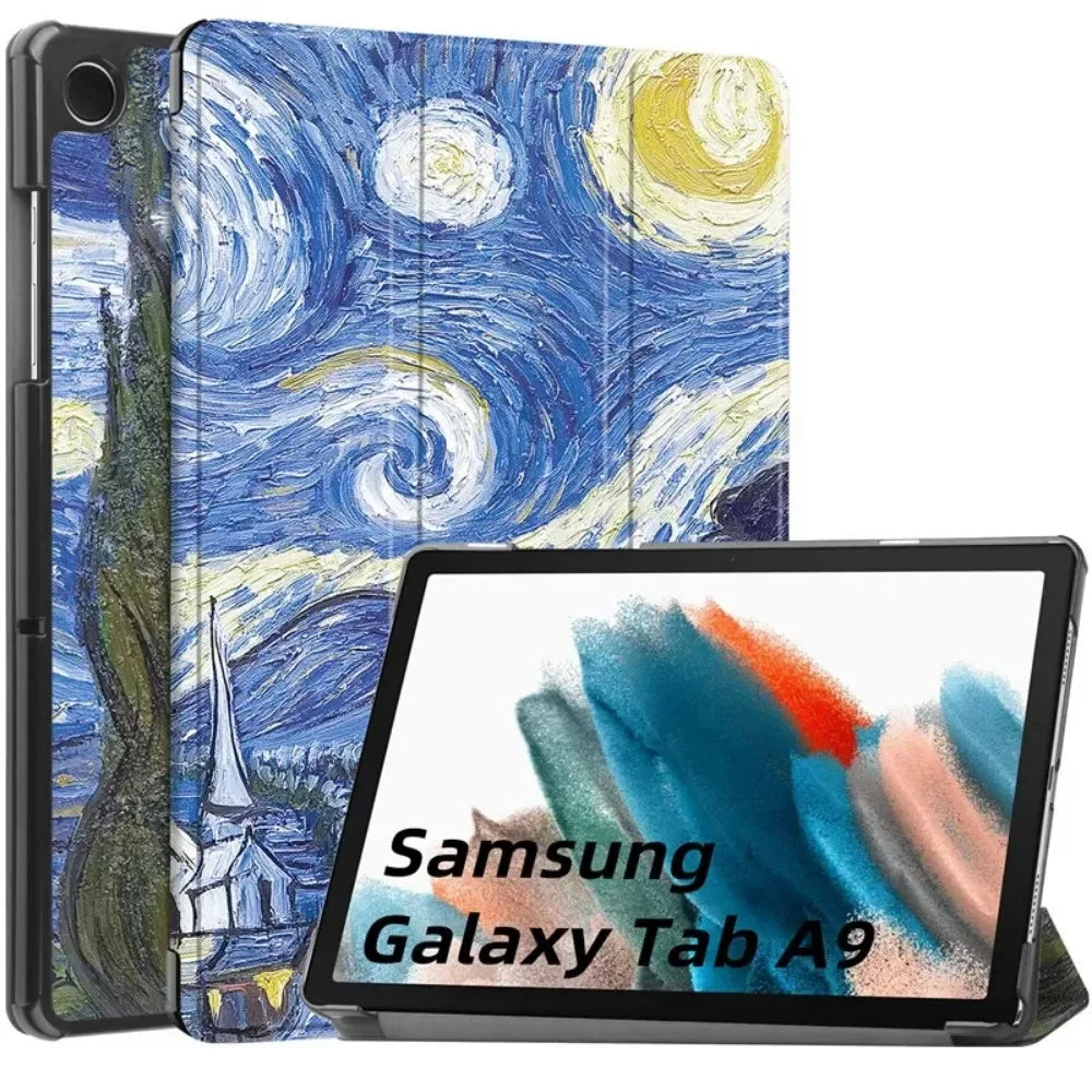 For Samsung Galaxy Tab A9 Plus Case 11 inch 2023 SM-X210 X216 Leather Shockproof Fold Smart Cover Funda for Galaxy Tab A9 X110