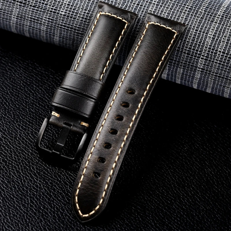 High Quality Genuine Leather Watch Strap 20mm 22mm 24mm Watchband Quick Release Men Women Watch Band for Huawei Watch GT 4 46mm