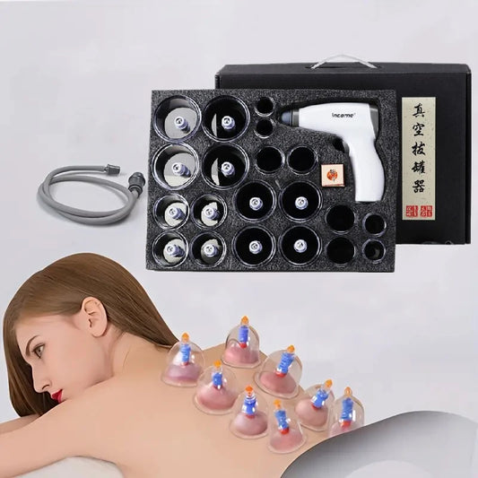Chinese Medicine Suction Cups Anti Cellulite Electric Bank Vacuum Hijama Cupping Glasses Therapy Physiotherapy Massage Body Jars