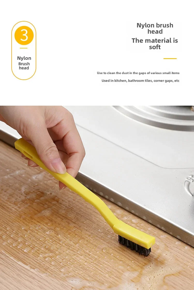 Japanese Gas Stove Cleaning Brush 3 Pack Kitchen Supplies Range Hood Stove Cleaning Tool Steel Wire Small Brush