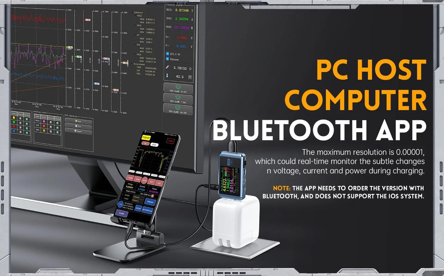 FNB38 Current And Voltage Meter USB Tester QC4+ PD3.0 2.0 PPS Fast Charging Protocol Capacity Test