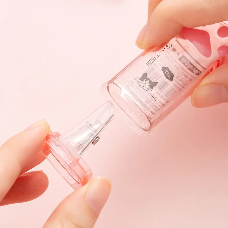 Kawaii Cat Paw Shaped Pencil Sharpener Stationery Kids Gift  Cute School Supplies  Korean Stationery