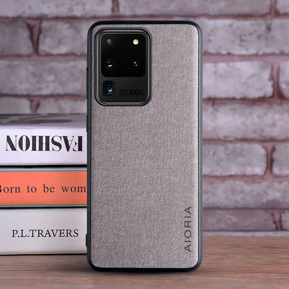 Textile Case for Samsung Galaxy S20 Ultra S20 Plus S20 FE S20 S10E S10 Plus S10 lite S10 5G S10X S10 perfect touching feel case