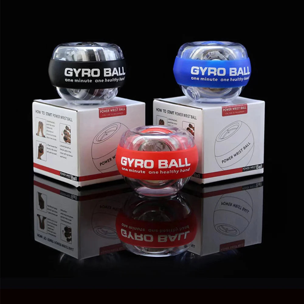 Self starting wrist gyro ball power trainer wrist strengthening device forearm exercise device strengthens arm finger muscles