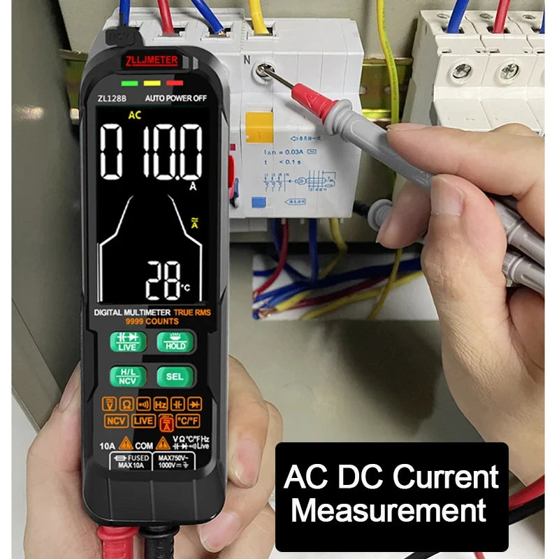 USB Charge Smart Multimetro Digital Profesional AC DC Current Voltage Detector Pen Capacitance Temp Auto Range Tester Multimeter