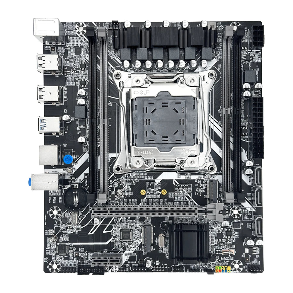 MOUGOL New X99 Gaming Motherboard USB3.0 Supports M.2 NVME SSD Dual Channel DDR4 ECC Memory LGA2011-3 for Desktop Computer Combo