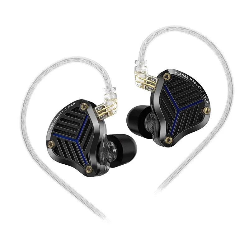 KZ PRX Fourth-Generation Planar Diaphragm Earphones HiFi Music Earbuds Sport Monitor Headset with High-Purity Silver-Plated Cabl