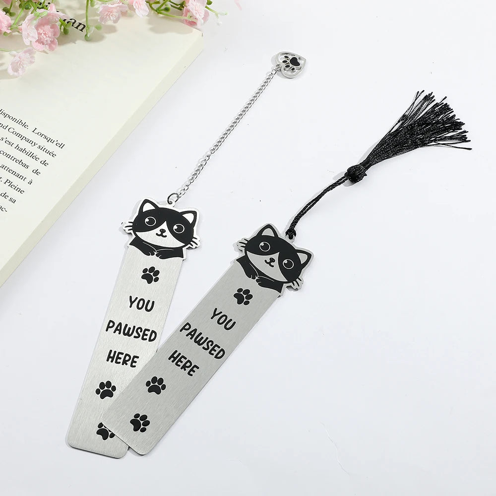 New cute cat bookmark, student birthday gift or teacher's day gift, make reading time even better.
