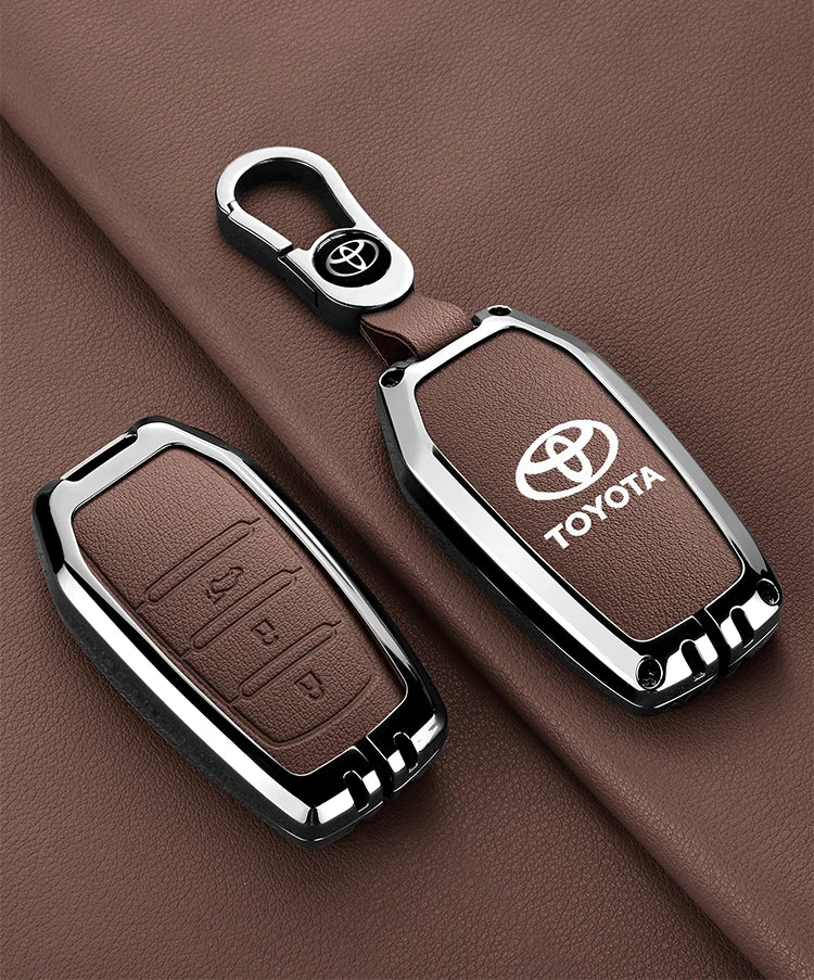Car Remote Key Case Cover For Toyota CHR Hilux Fortuner Land Cruiser 200 Camry Corolla Crown RAV4 Highland Keychain Accessories