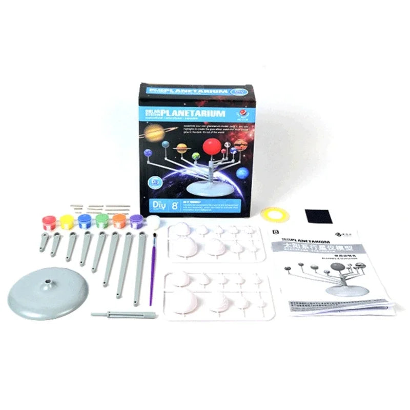 Self Painting Educational Toy Children's Simulated Solar Eight Planets Science