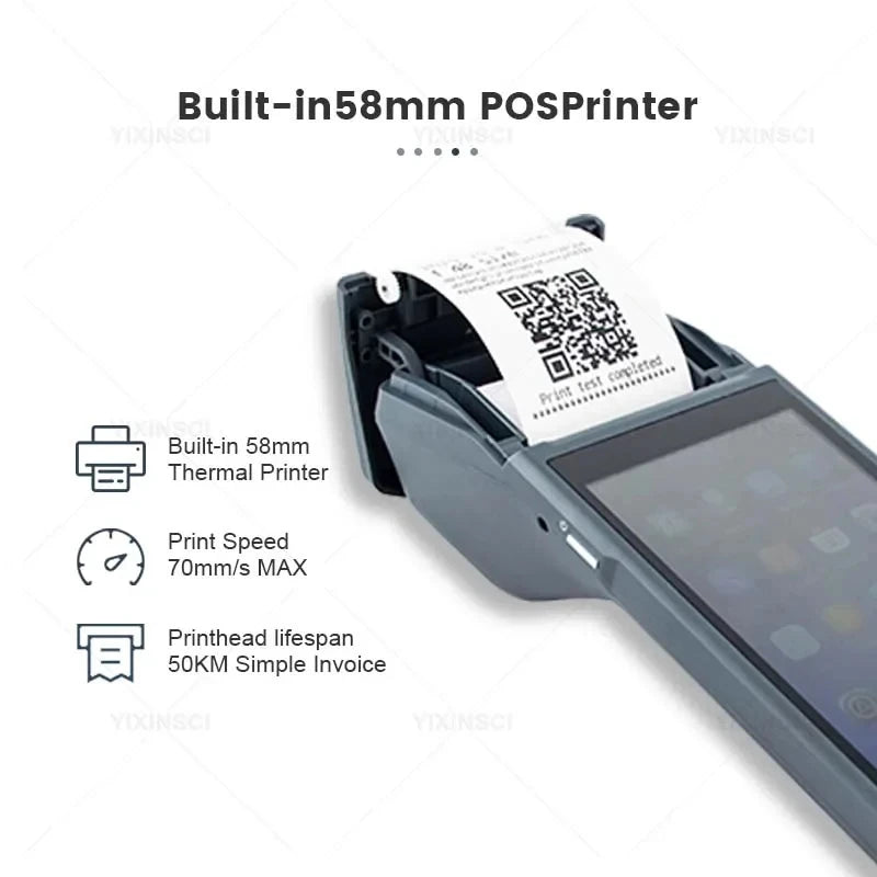 Android 8.1Handheld PDA POS Printer Business Multifunctional Printer Portable Printer Mobile Receipt Bill Thermal Machines New