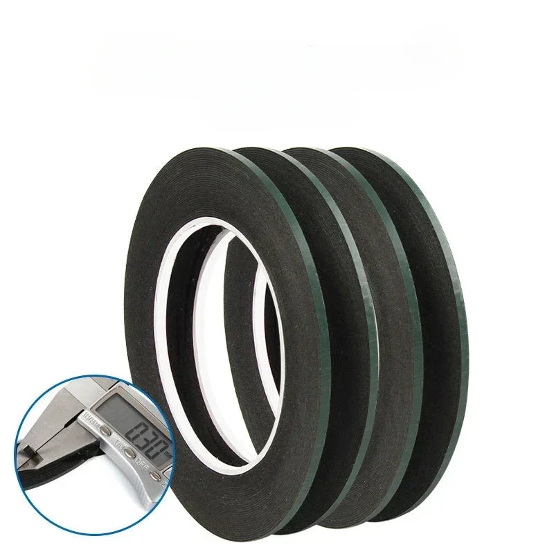 300CM Green Membrane Foam Black Double Sided Tape Non-marking Ultra-thin Waterproof Resistant Tape for Mobile Phone Repair