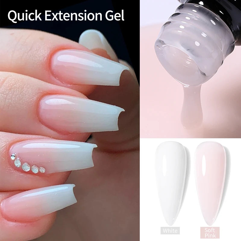 UR SUGAR 7ml Extension Gel White Pink Nude Semi Permanent Acrylic Extension Nail Art Hybrid Varnish UV Led Hard Gel Nail Polish