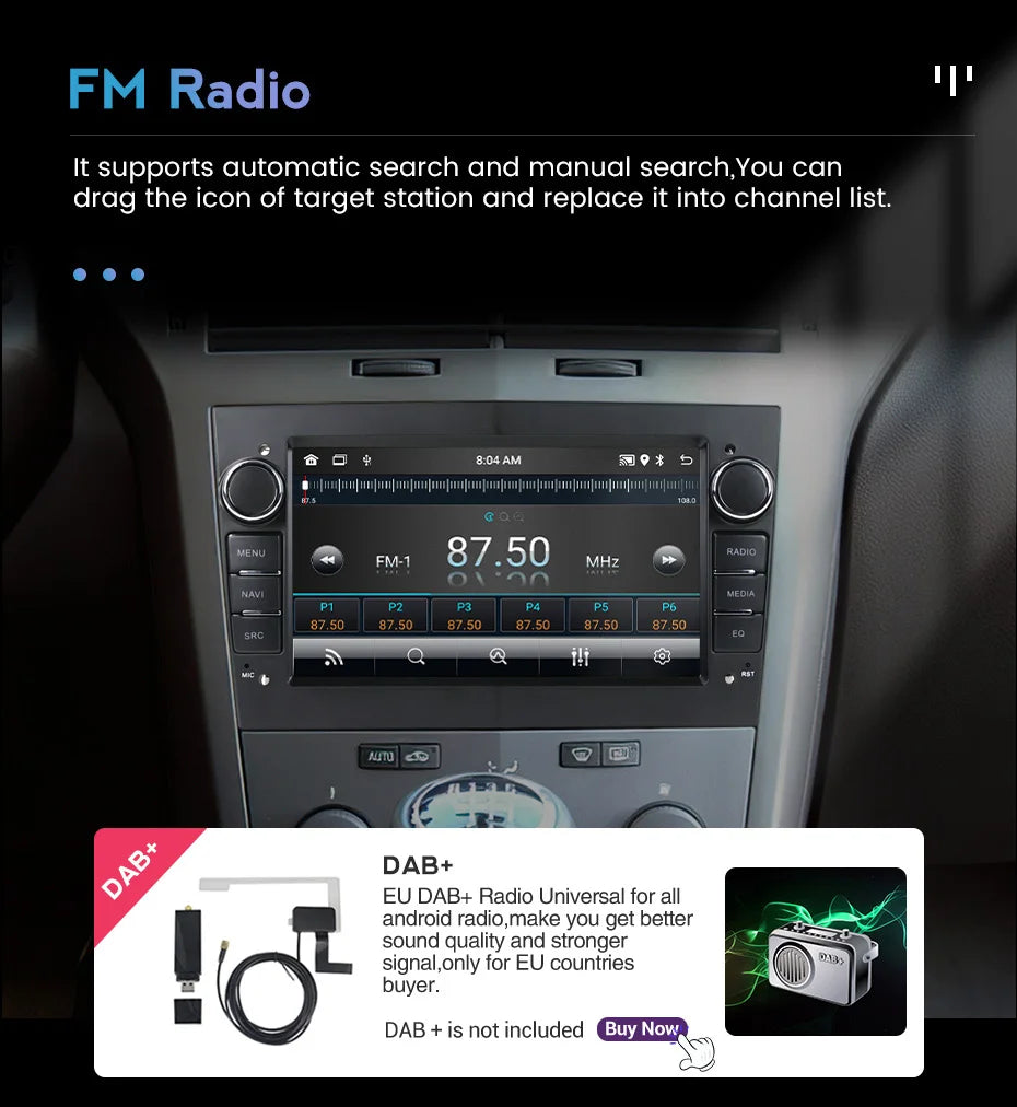 Car Radio Multimedia For Opel Astra H J 2004 Vectra Vauxhall Antara Zafira Corsa C D Vivaro Meriva Veda Wireless CarPlay Auto