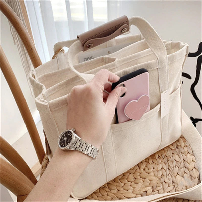 Korea Style Newborn Baby Care Diaper Bag Mummy Shoulder Bag Embroidery Quilted Stroller Diaper Storage Organizer Large Handbags