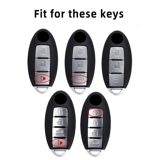 Leather TPU Shell Car Key Cover Case for Nissan Qashqai J10 J11 X-Trail T31 T32 Kicks Tiida Pathfinder Murano Note Juke Infiniti