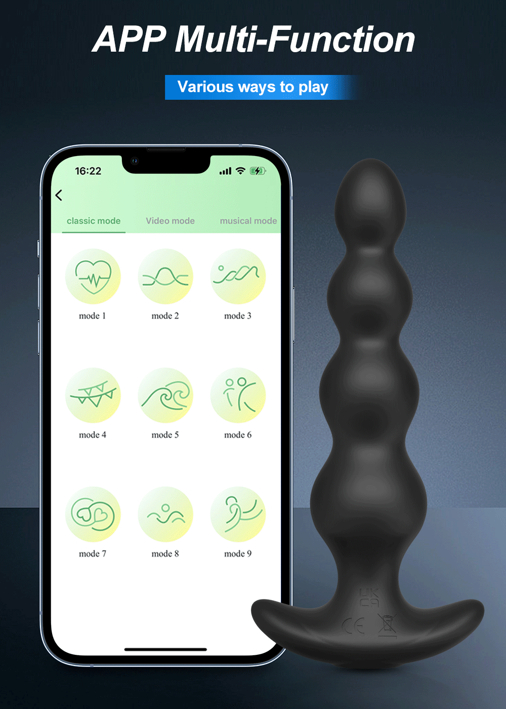 APP Bluetooth Anal Vibrator for Men Prostate Massager Wireless Remote Butt Plug Vibrating Adult Sex Toys for Women Male Gay