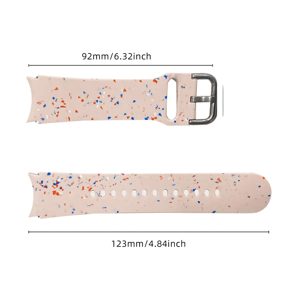 Silicone Strap For Samsung Galaxy Watch 6/6 Classic Eco-friendly Watchband for Galaxy Watch 4 5 6 7 FE