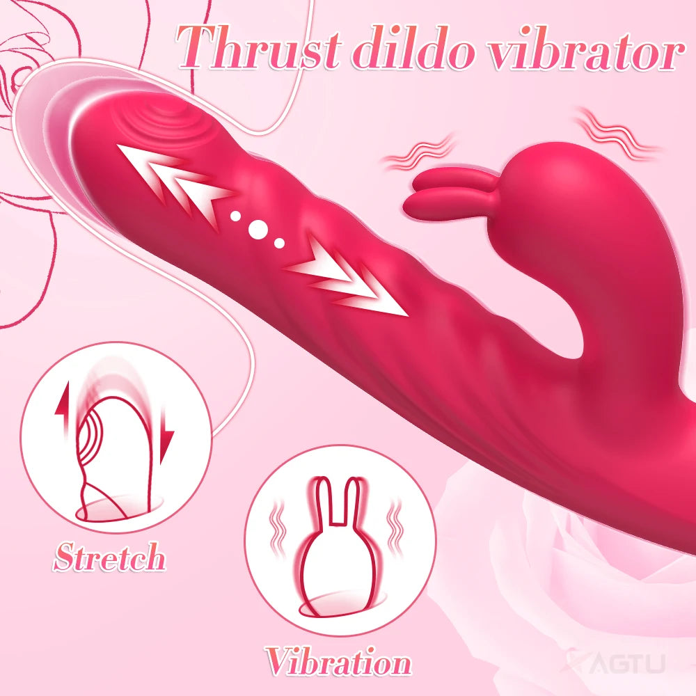 Powerful Thrusting Sucking Vibrator Female Sucker Clitoris Stimulator G Spot Dildo Massager Adult Goods Sex Toys for Women