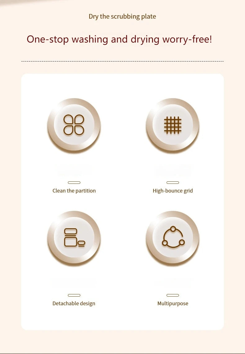 Makeup Brush Cleaner Cleaning And Drying Storage Tray 3-in-1 Silicone Beauty Tool Cleaning Bowl Practical Cleaning Tool