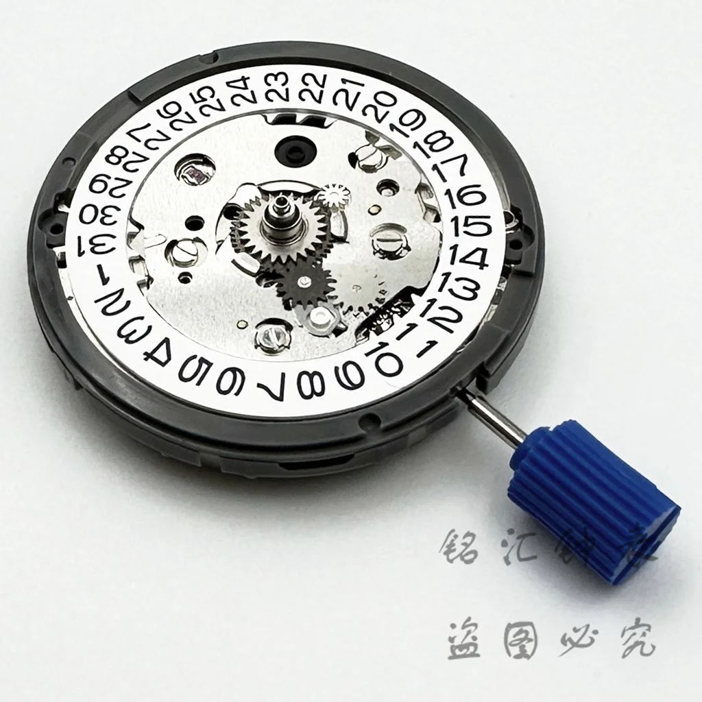White Calendar 24 Jewels High Accuracy NH34 Mechanical Movement Winding NH34 Automatic Self-winding Stem Set