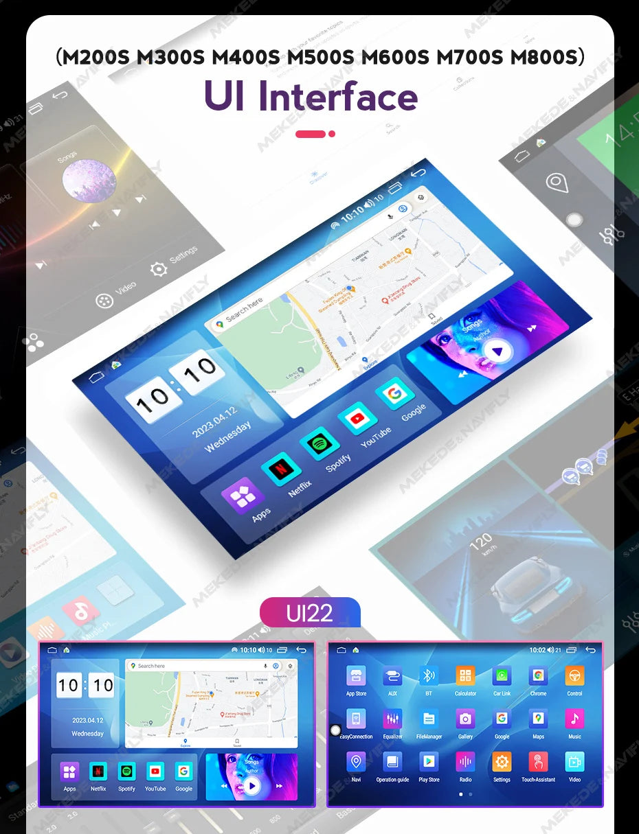 MEKEDE New Android System 7862 8Core DSP Car Multimedia for VW Toyota Universal Autoradio with Carplay RDS GPS BT 4G LTE 5G Wifi