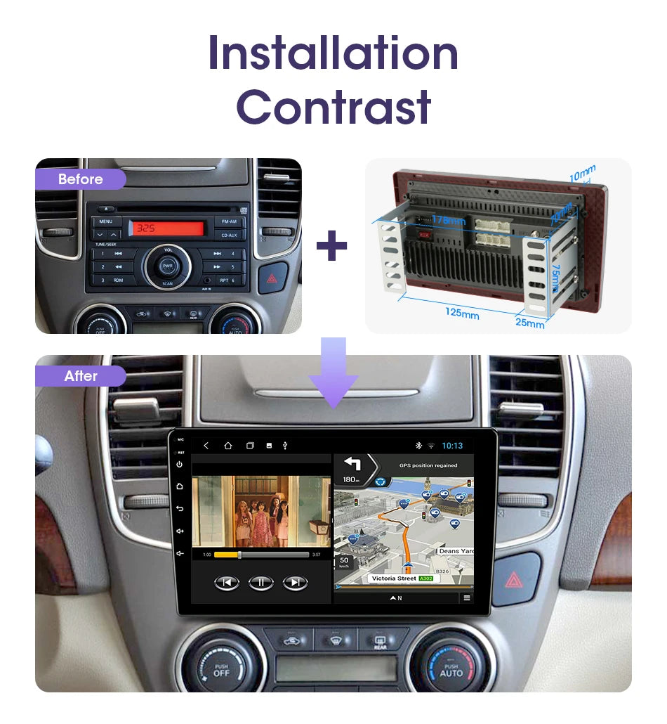 Android 12 Universal Car Radio for Nissan Kia Honda Toyota VW Multimedia Video Player 2Din Carplay GPS Navigaion 9/10" Head Unit