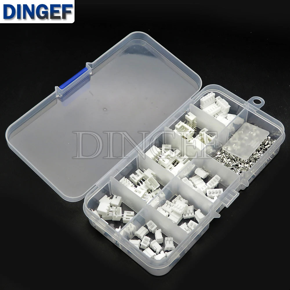 230PCS/lot PH2.0 2p 3p 4p 5 pin 2.0mm Pitch Terminal Kit Housing Pin Header JST Connector Wire Adaptor PH Kits for 3D printer